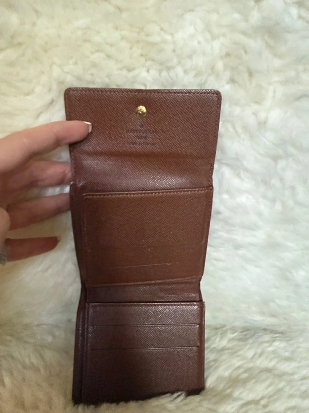 Louis Vuitton Monogram Canvas Compact Wallet - Brown with Gold Monogram